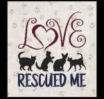 (image for) A Cat Saying - Loved Rescued Me
